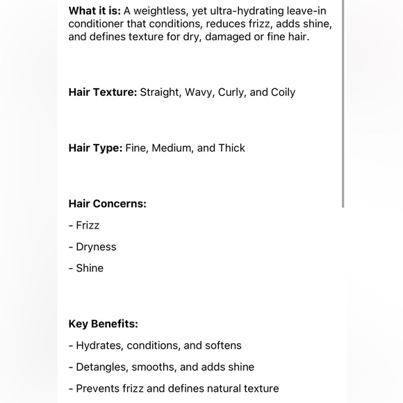 NWT Crown Affair The Leave-In Conditioner Cream 1.7oz - Picture 5 of 8